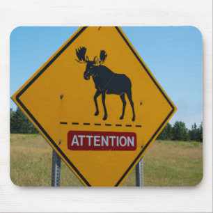 Mousepad Sinal de Alerta de Alce