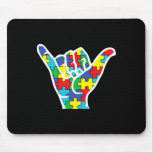 Mousepad Sinal de Amor Consciência Autismo 2022 Tia Pai Mãe