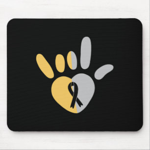 Mousepad Sinal de Amor Linguagem Americana de Sinais Surdos