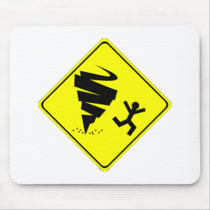 Mousepad Sinal de aviso do furacão