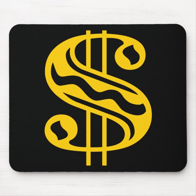 Mousepad Sinal de Dólar - Âmbar (Frente)