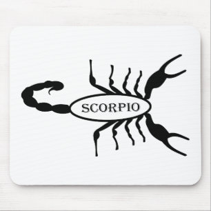 Mousepad Sinal de Estrela Scorpion Preta