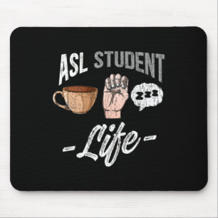 Mousepad Sinal de Idioma Aposentado Deficientes Auditivos A