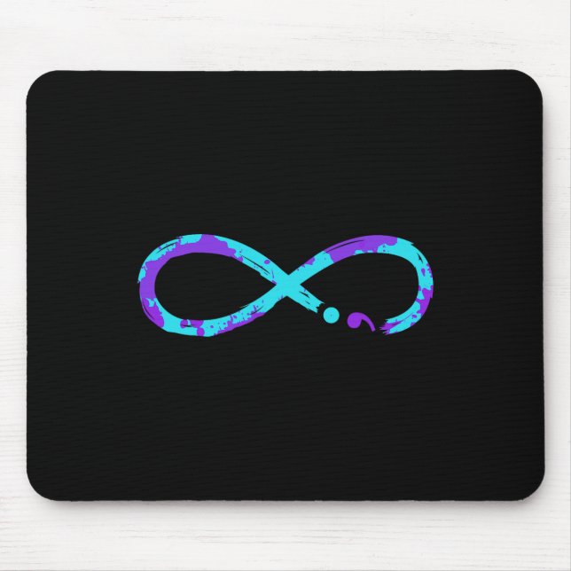 Mousepad Sinal de Infinidade na Prevenção ao Suicídio (Frente)