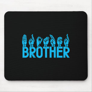 Mousepad Sinal de Irmão Americano ASL Sensibilização surda