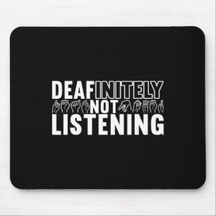 Mousepad Sinal de Língua Americana Sensibilização Surda 9