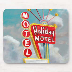 Mousepad Sinal de Motel de Feriado