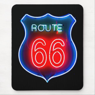 Mousepad Sinal de néon da rota 66
