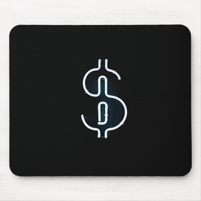 Mousepad Sinal de Neon Dólar (Frente)