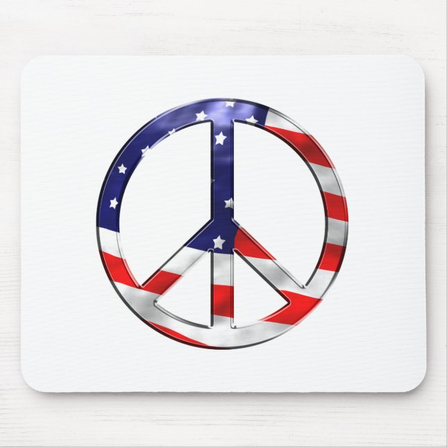 Mousepad sinal de paz da América (Frente)