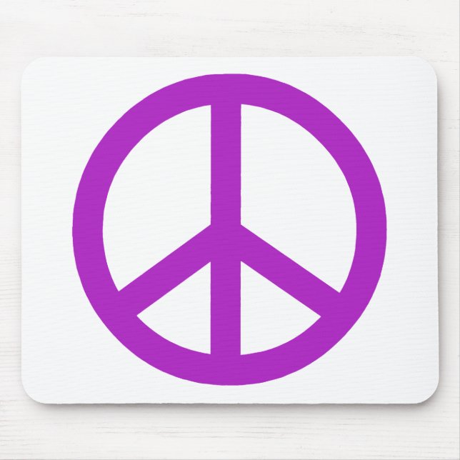 Mousepad Sinal de paz lavanda (Frente)