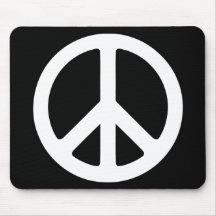 Sinal de paz preto e branco