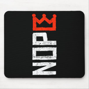 Mousepad Sinal de Protesto Sem Reis Feminino Vertical Não V