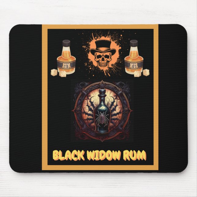 Mousepad Sinal De Publicidade Metálica Para Rum De Viúva Pr (Frente)