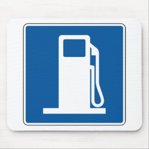 Mousepad Sinal de rua do posto de gasolina