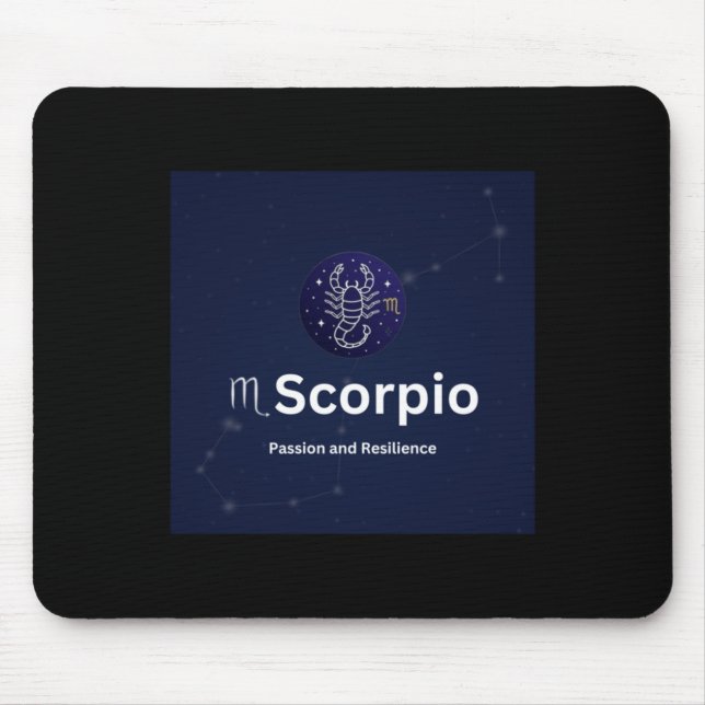 Mousepad Sinal de Scorpio Zodiac (Frente)
