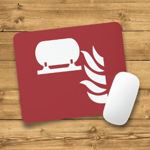 Mousepad Sinal de segurança de instalação do extintor de in
