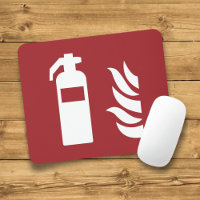 Sinal de segurança do extintor de incêndio
