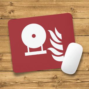 Mousepad Sinal de segurança do frasco do extintor de incênd