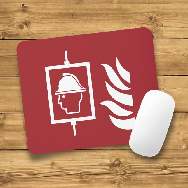 Mousepad Sinal de Segurança dos Bombeiros (Criador carregado)