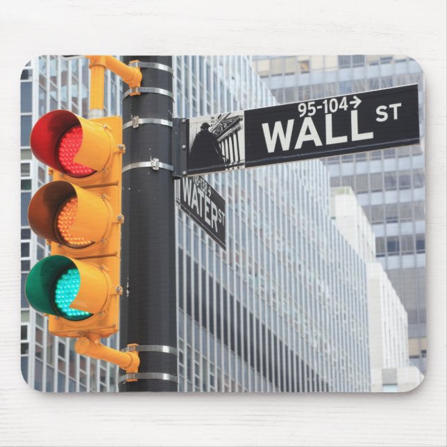 Mousepad Sinal de semáforo e Wall Street (Frente)