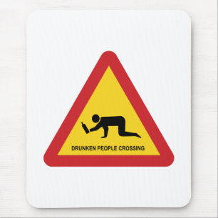 MOUSEPAD SINAL DE TRÁFEGO DE PASSAGEM DE PESSOAS SECAS
