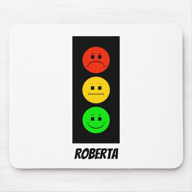Mousepad Sinal de trânsito temperamental customizável com (Frente)