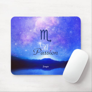 Mousepad Sinal do Zodíaco Escorpião Citação Estrela Céu Son