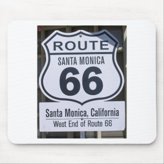 Mousepad Sinal oficial Santa Monica da extremidade da rota