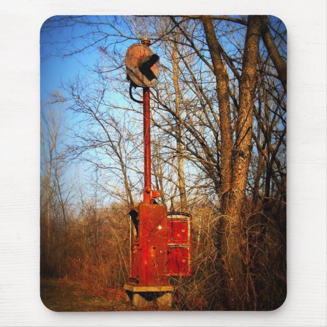 Mousepad Sinal velho da estrada de ferro (Frente)