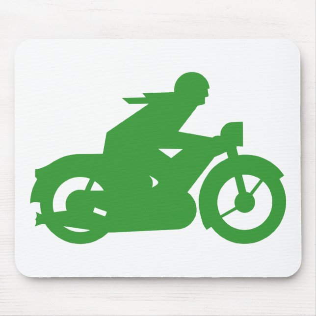 Mousepad Sinal verde de Motorbiker (Frente)