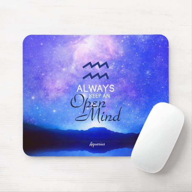 Mousepad Sinal Zodiac Aquarius Dreamy Star Cote (Com mouse)