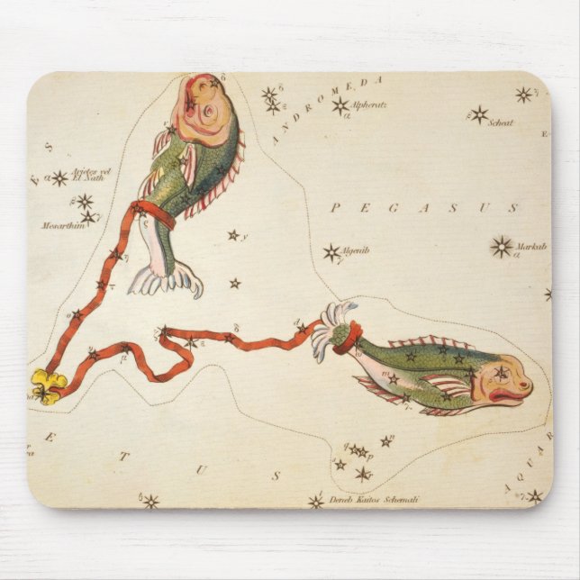 Mousepad "Sinal Zodiac: Peixes" (Frente)