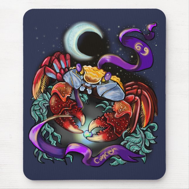 Mousepad sinal zodiótico do cancer (Frente)