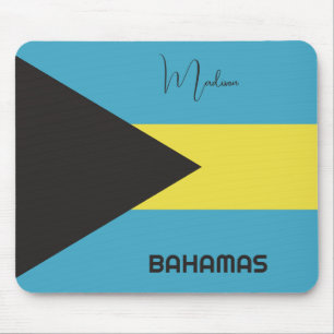 Mousepad Sinalizador Bahamas de Nome Personalizado