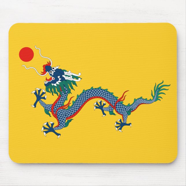 Mousepad Sinalizador da dinastia Qing na China (Dragão Chin (Frente)