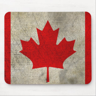 Mousepad Sinalizador de Grunge de Vintage no Canadá