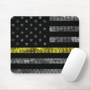 Mousepad Sinalizador de Linha Amarelo Fino do Dispatcher