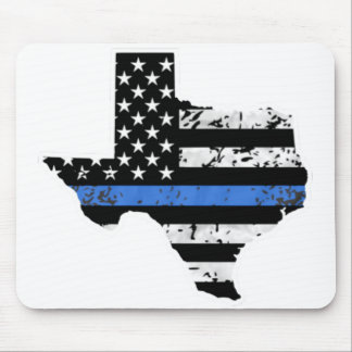 Mousepad Sinalizador de linha azul fina do Texas
