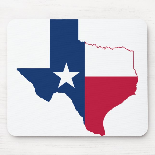 Mousepad Sinalizador de mapa do Texas (Frente)