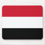 Mousepad Sinalizador do Iêmen<br><div class="desc">A bandeira do Iémen é uma tribanda horizontal. As cores usadas na bandeira são vermelho,  branco,  preto. A proporção da bandeira do Iémen é de 2:3. A bandeira do Iémen foi adotada em 1990. A primeira utilização do atual design de bandeira foi em 1990.</div>