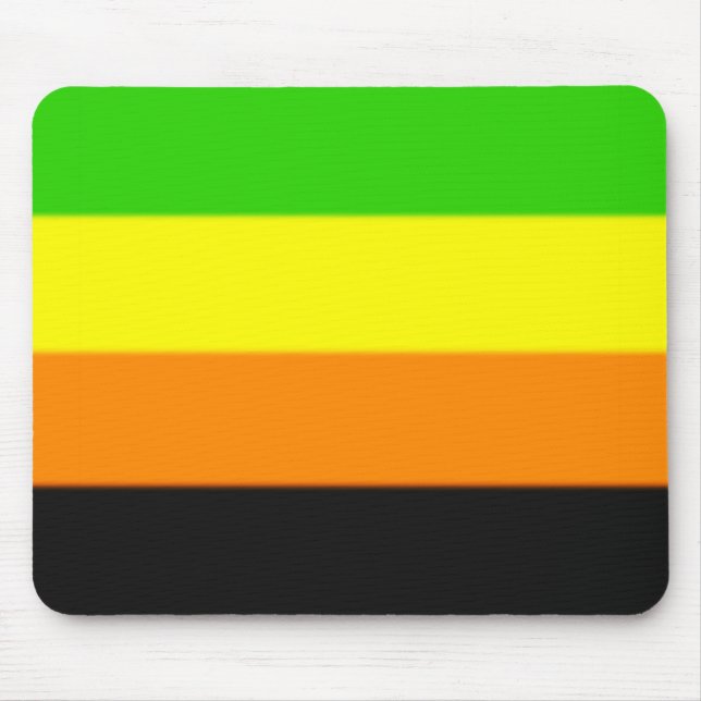 Mousepad Sinalizador do Orgulho Aromântico de Queda (Frente)