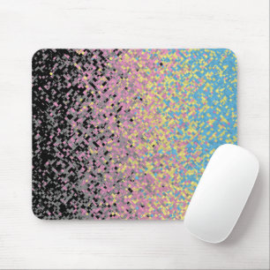 Mousepad Sinalizador do Orgulho de Polígeno Pixelado Trippy