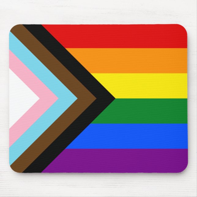 Mousepad Sinalizador do Orgulho de Progresso (Frente)
