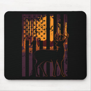 Mousepad Sinalizador Dos Eua Caça De Veados Definindo O Caç