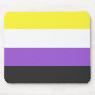 Mousepad Sinalizador Enby (Orgulho Não-binário)