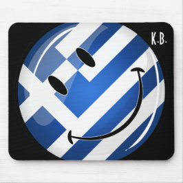 Mousepad Sinalizador grego sorridente