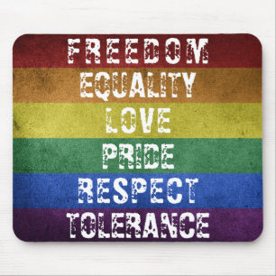 Mousepad Sinalizador LGBT Orgulho Moderno do Arco-Íris