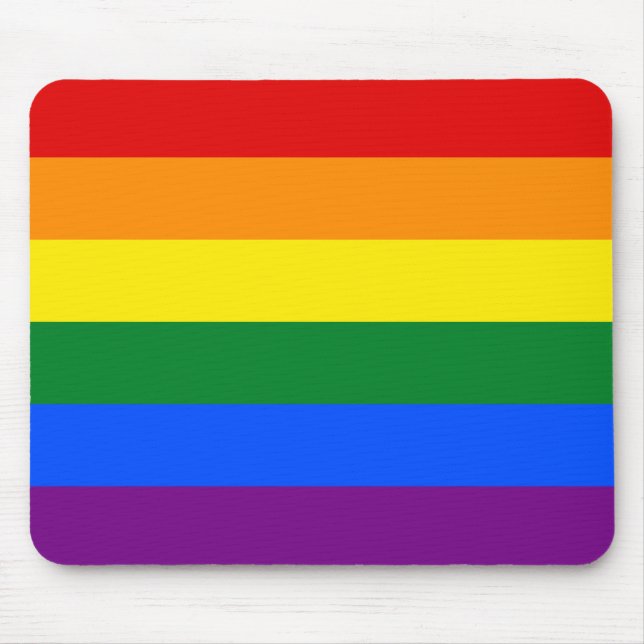 Mousepad Sinalizador Orgulho gay do arco-íris LGBT (Frente)