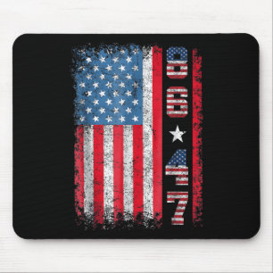 Mousepad Sinalizador retroativo Dos Eua 86 47 Anti Trump